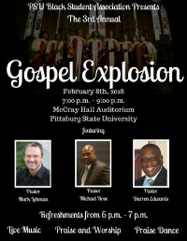 2018 Gospel Explosion poster